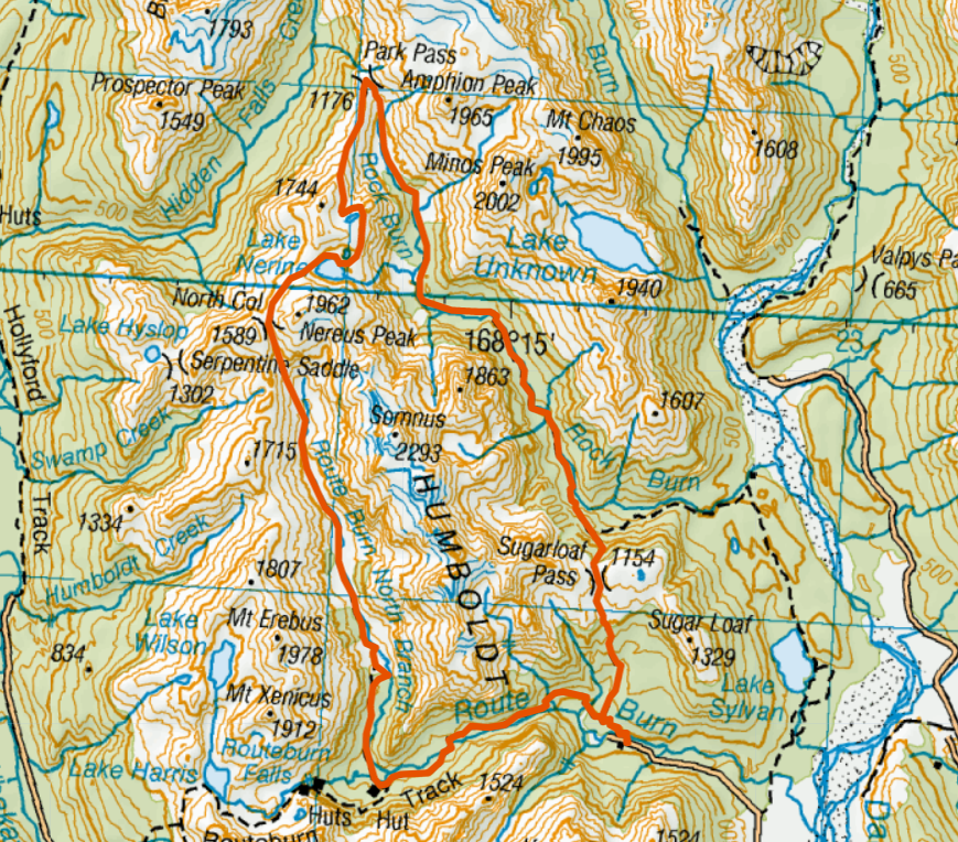 lake nerine topomap snip