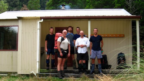 Moa Hunters lurking outside the Frew Hut
