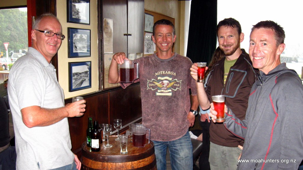 Wetting our whistles at the cosy South Sea Hotel