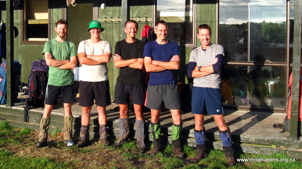 Still fresh looking, about to depart Mason Bay hut