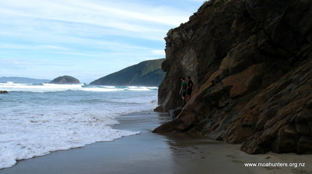 Paul and Chris sizing up our options round a rocky outcrop...
