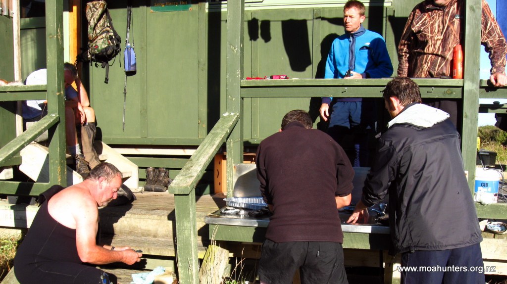 Steve expertly demonstrates paua preparation